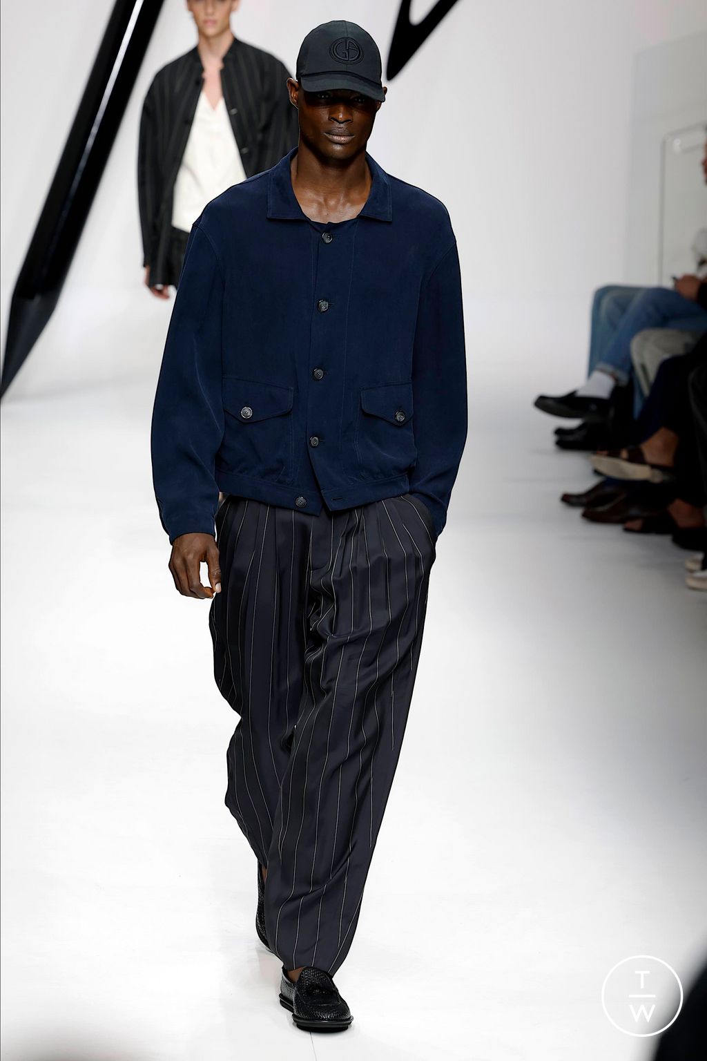 Fashion Week Milan Spring/Summer 2024 look 43 from the Giorgio Armani collection menswear