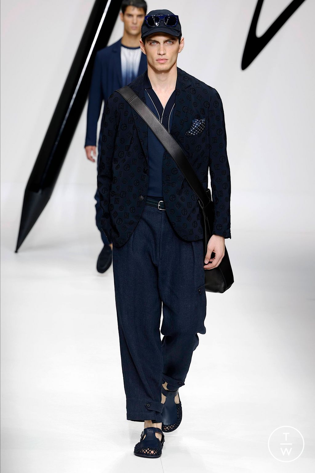 Fashion Week Milan Spring/Summer 2024 look 51 from the Giorgio Armani collection menswear
