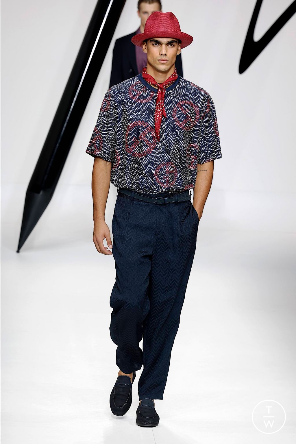 Fashion Week Milan Spring/Summer 2024 look 59 from the Giorgio Armani collection menswear
