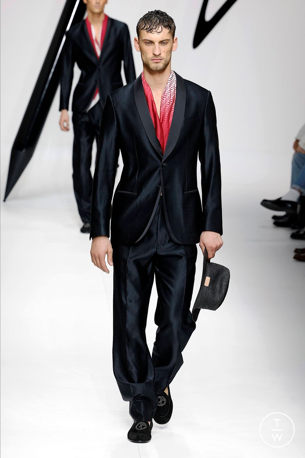Fashion Week Milan Spring/Summer 2024 look 67 from the Giorgio Armani collection 男装