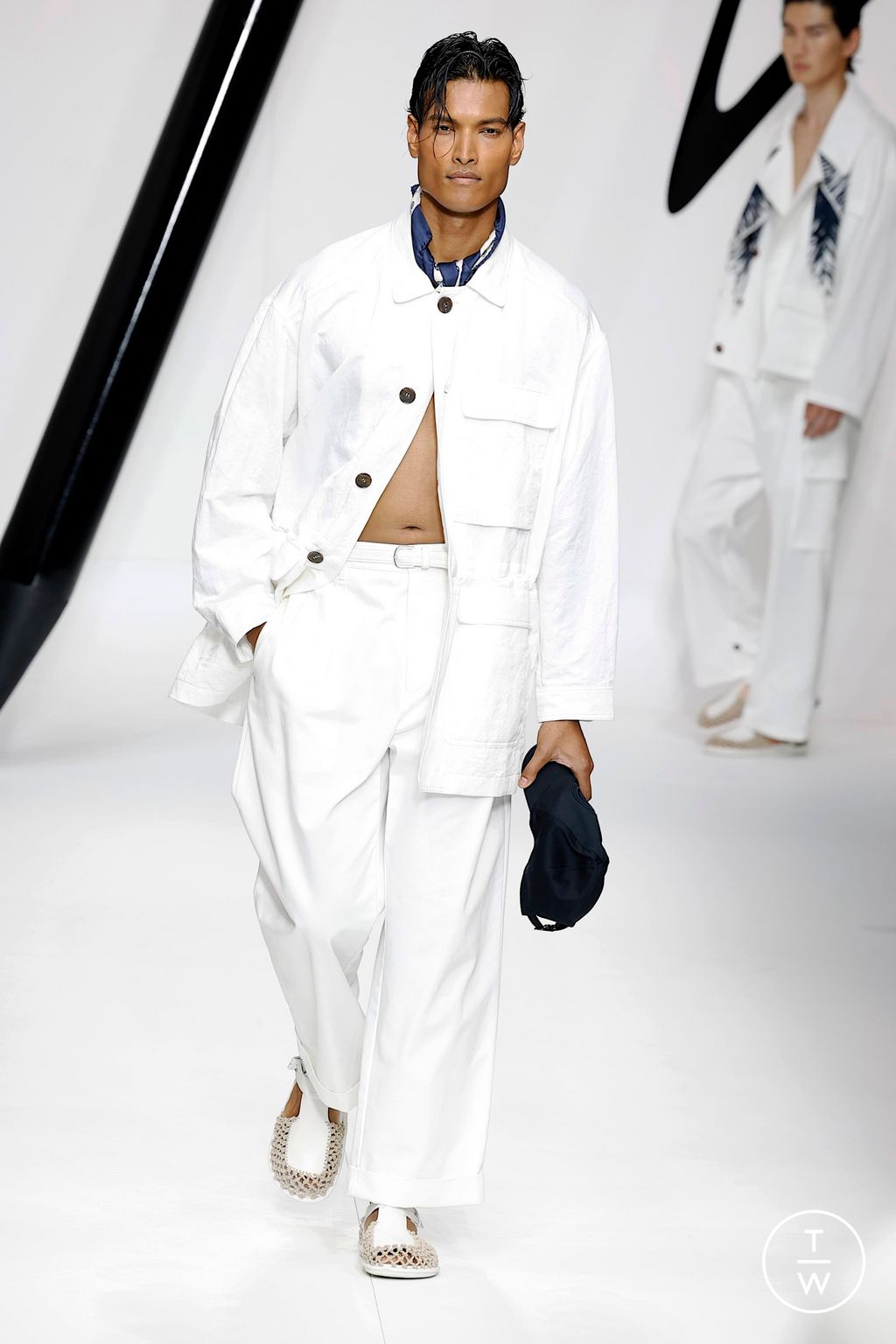 Fashion Week Milan Spring/Summer 2024 look 72 from the Giorgio Armani collection menswear