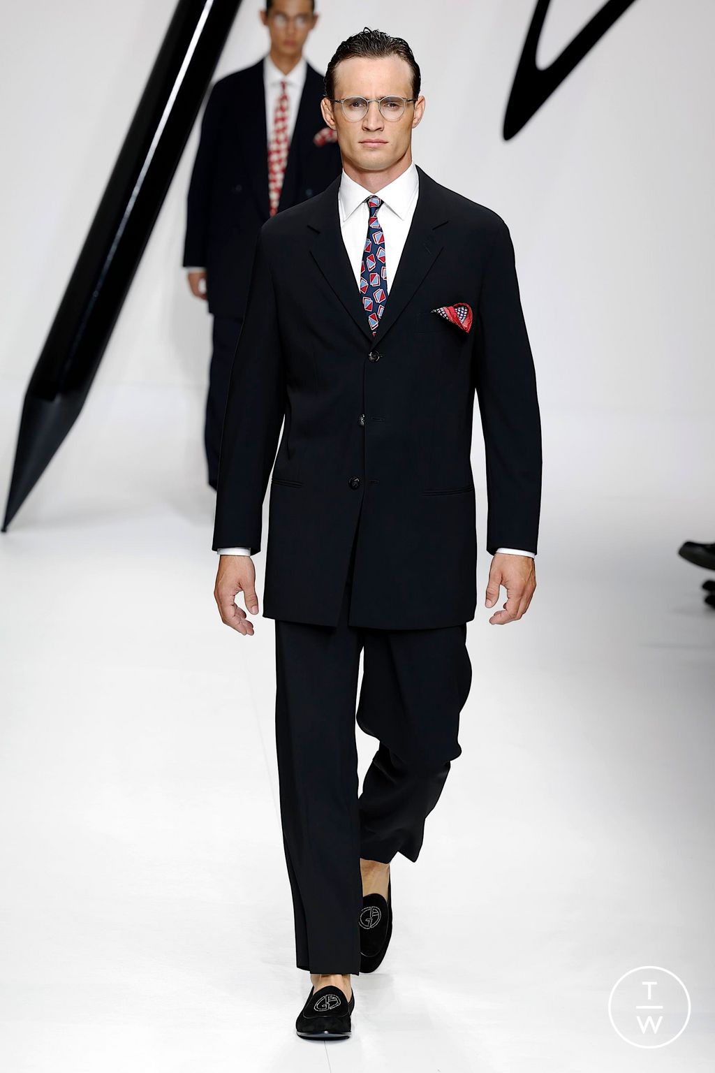 Fashion Week Milan Spring/Summer 2024 look 76 from the Giorgio Armani collection 男装