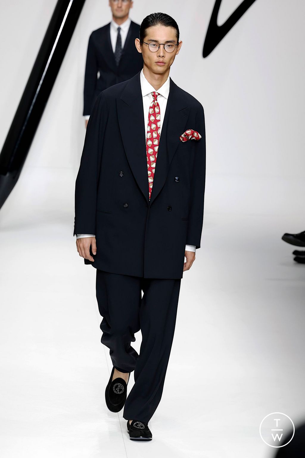 Fashion Week Milan Spring/Summer 2024 look 77 from the Giorgio Armani collection menswear