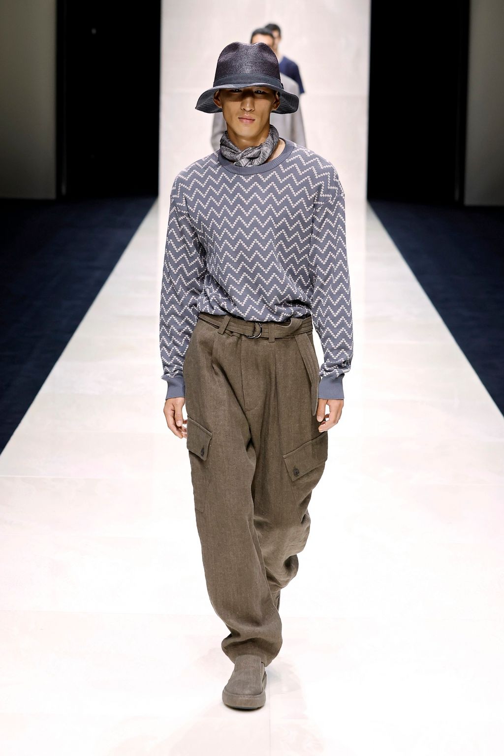 Fashion Week Milan Spring-Summer 2025 look 39 from the Giorgio Armani collection 男装