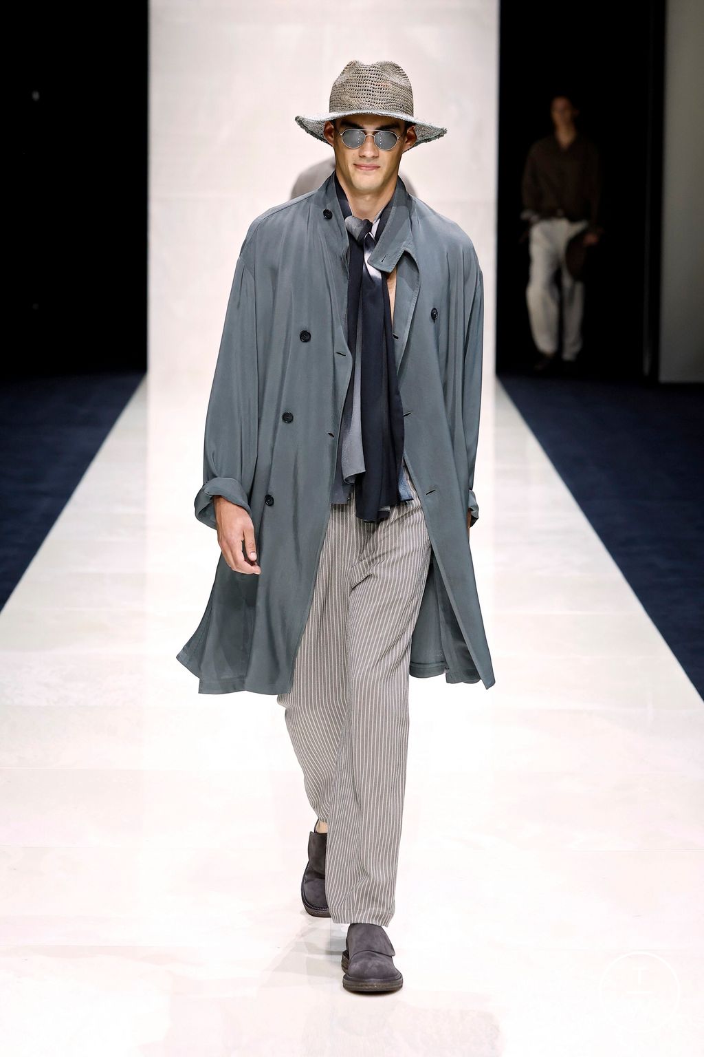 Fashion Week Milan Spring-Summer 2025 look 52 from the Giorgio Armani collection menswear