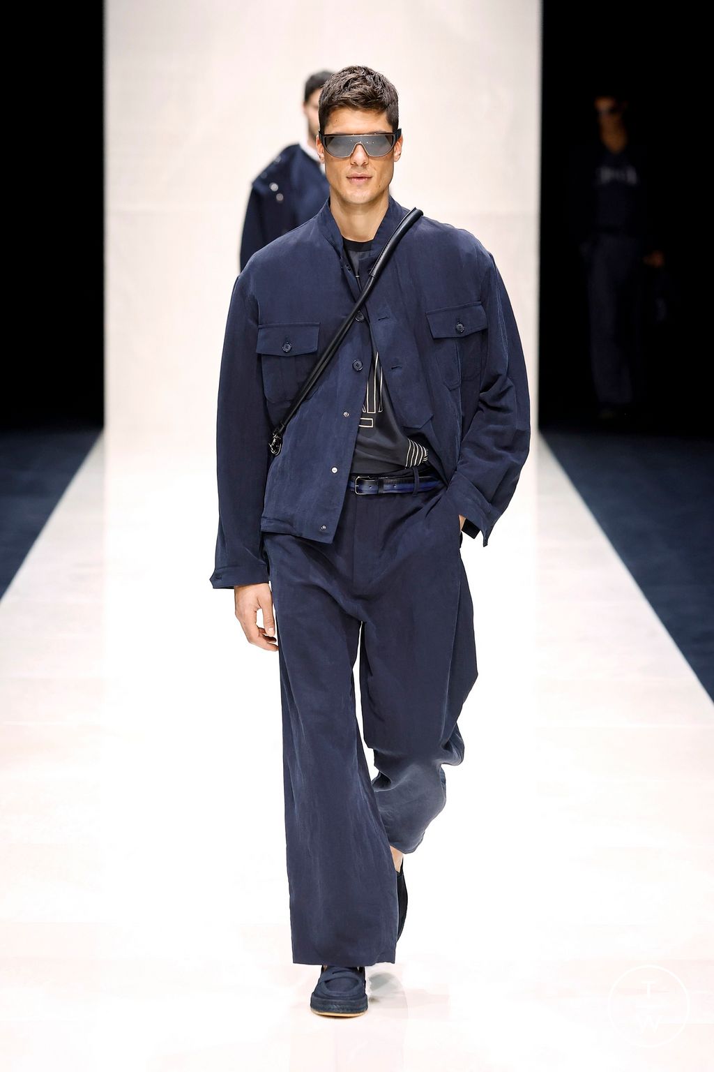 Fashion Week Milan Spring-Summer 2025 look 69 from the Giorgio Armani collection menswear
