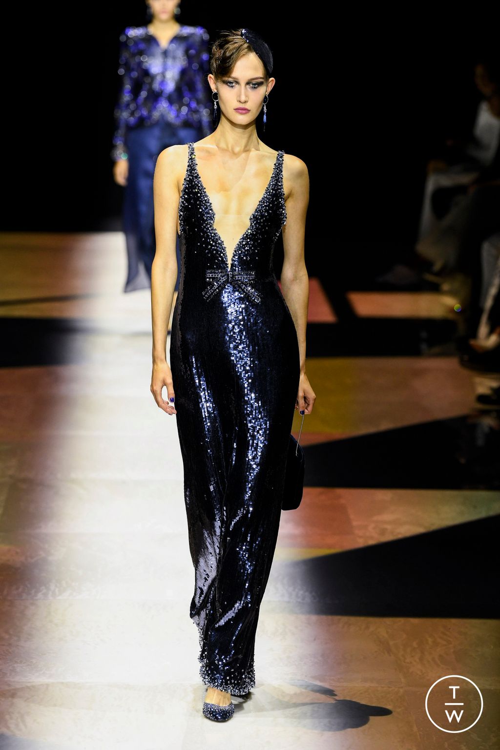 Fashion Week Paris Fall/Winter 2022 look 79 from the Giorgio Armani Privé collection 高级定制