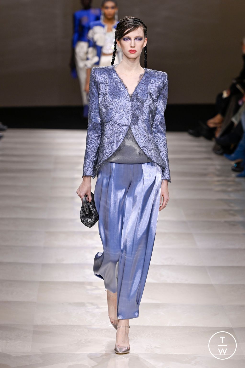 Fashion Week Paris Spring/Summer 2024 look 35 from the Giorgio Armani Privé collection couture