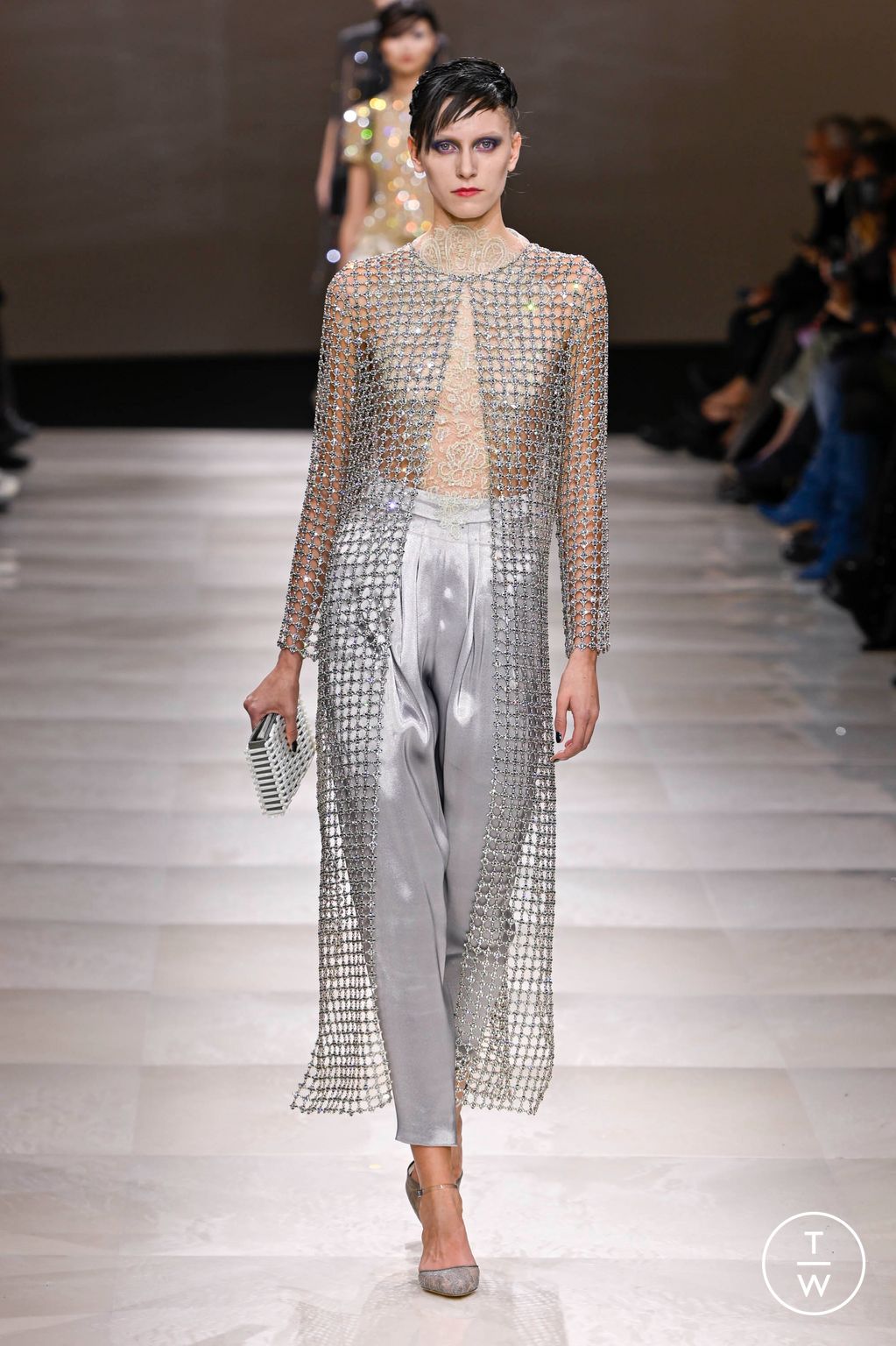 Fashion Week Paris Spring/Summer 2024 look 59 from the Giorgio Armani Privé collection couture