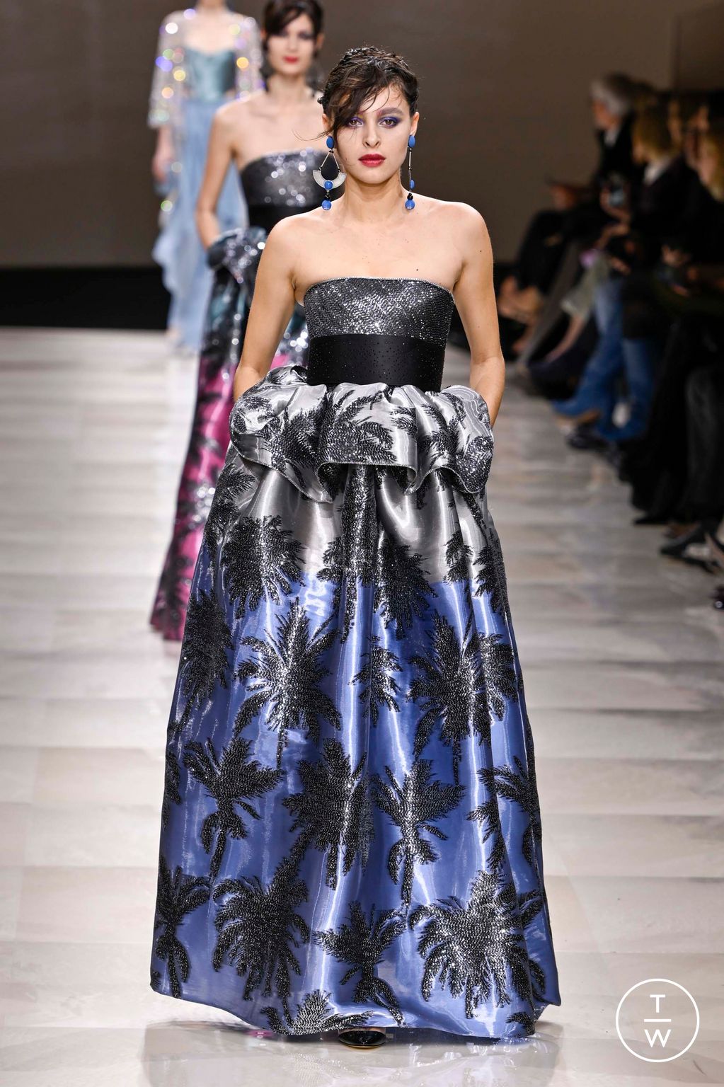 Fashion Week Paris Spring/Summer 2024 look 66 from the Giorgio Armani Privé collection couture