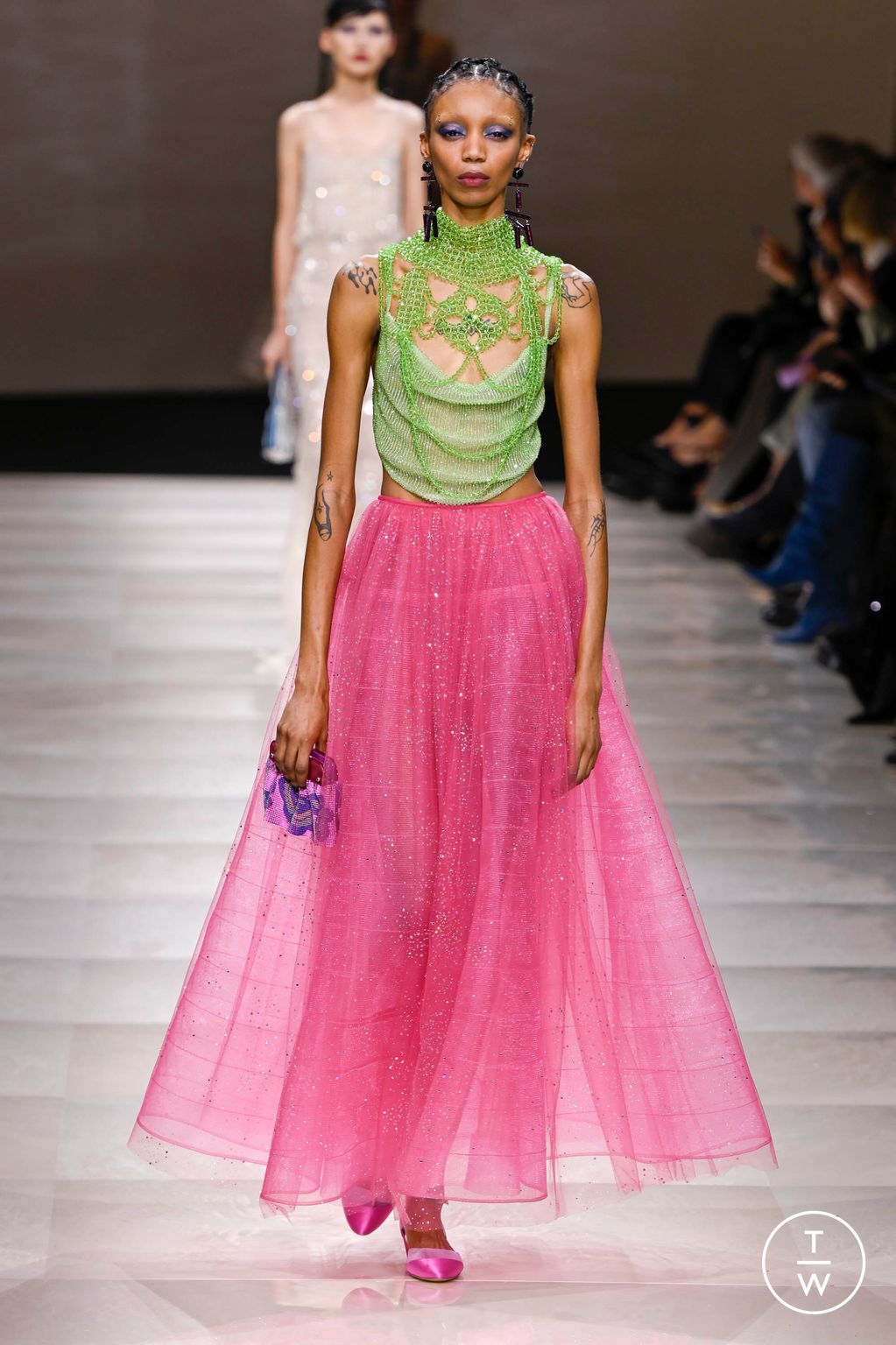 Fashion Week Paris Spring/Summer 2024 look 73 de la collection Giorgio Armani Privé couture