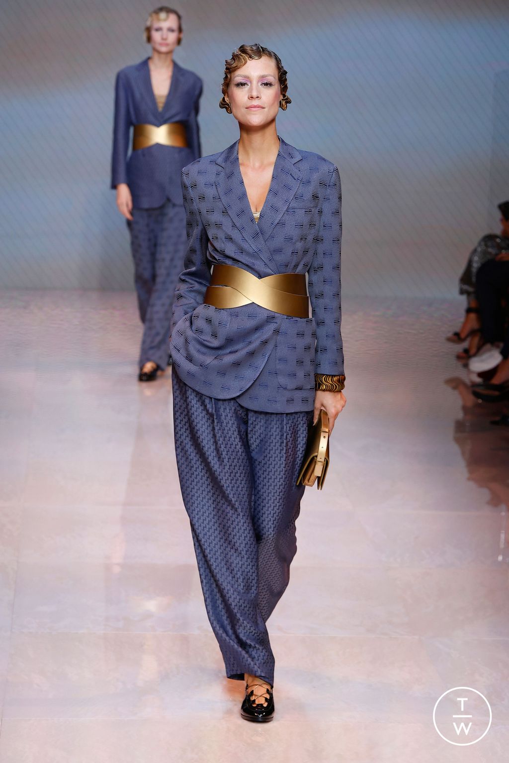 Fashion Week Milan Spring/Summer 2024 look 9 from the Giorgio Armani collection 女装