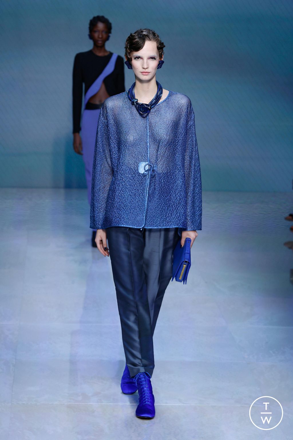 Fashion Week Milan Spring/Summer 2024 look 13 from the Giorgio Armani collection 女装