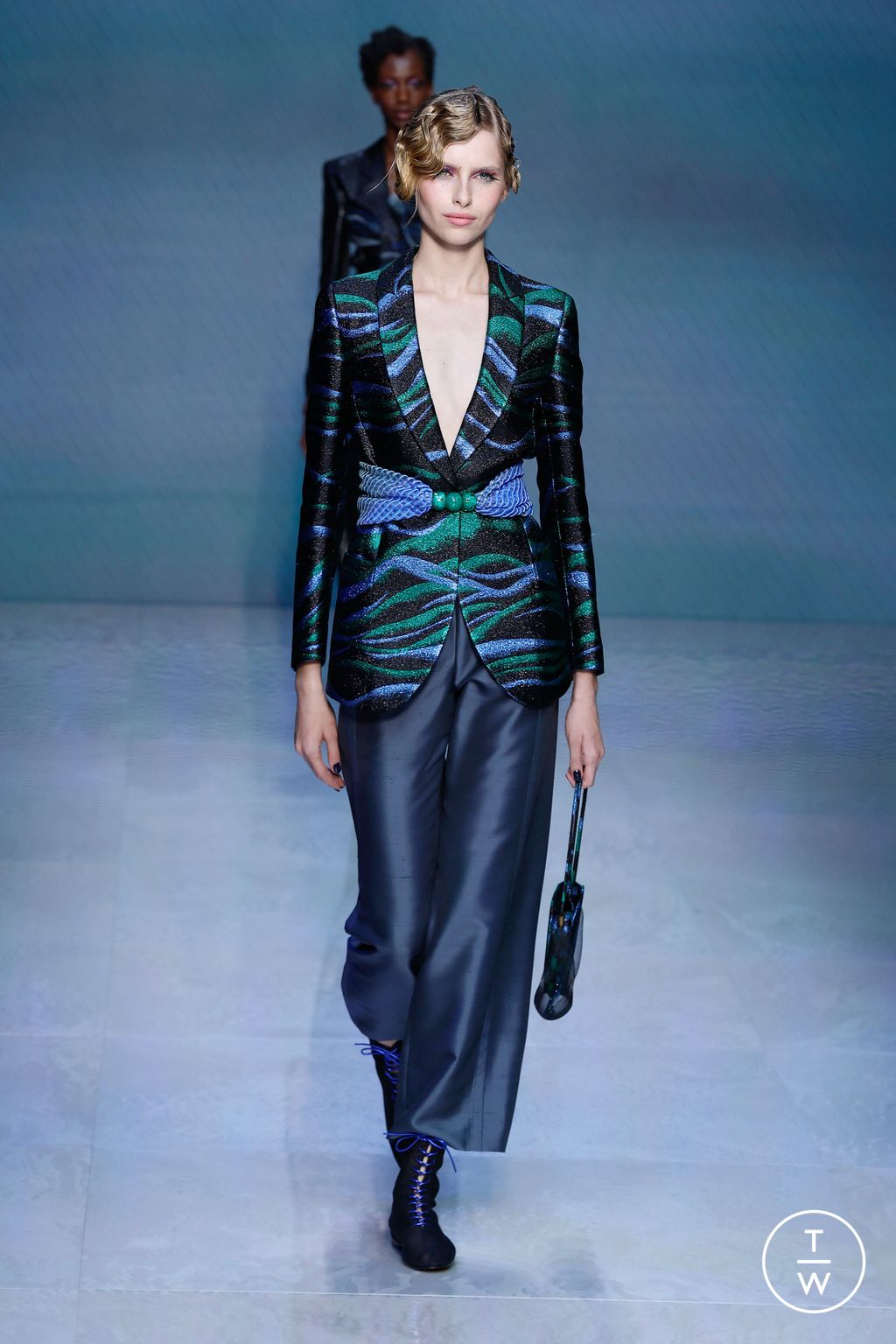 Fashion Week Milan Spring/Summer 2024 look 24 from the Giorgio Armani collection 女装
