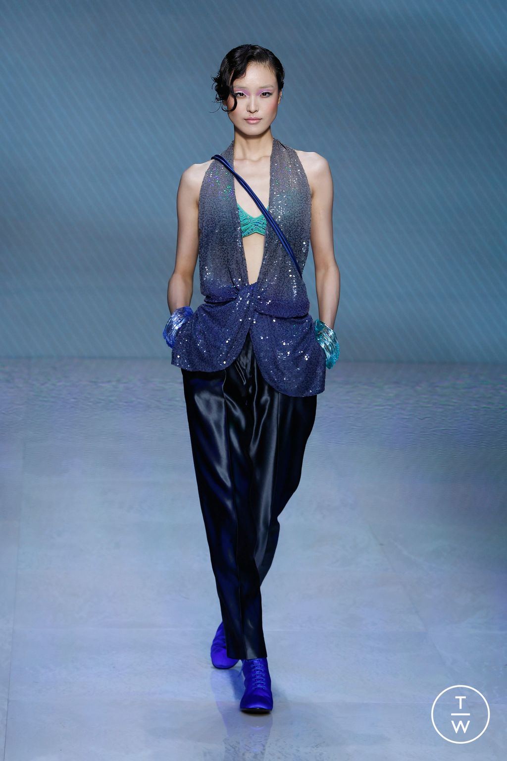 Fashion Week Milan Spring/Summer 2024 look 30 from the Giorgio Armani collection 女装
