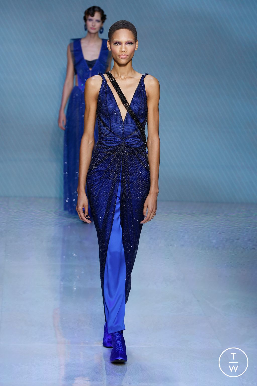 Fashion Week Milan Spring/Summer 2024 look 35 from the Giorgio Armani collection womenswear