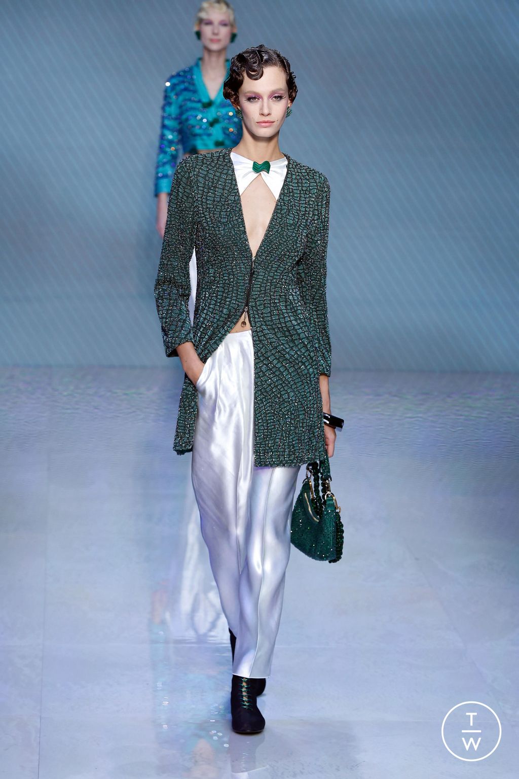 Fashion Week Milan Spring/Summer 2024 look 40 from the Giorgio Armani collection womenswear