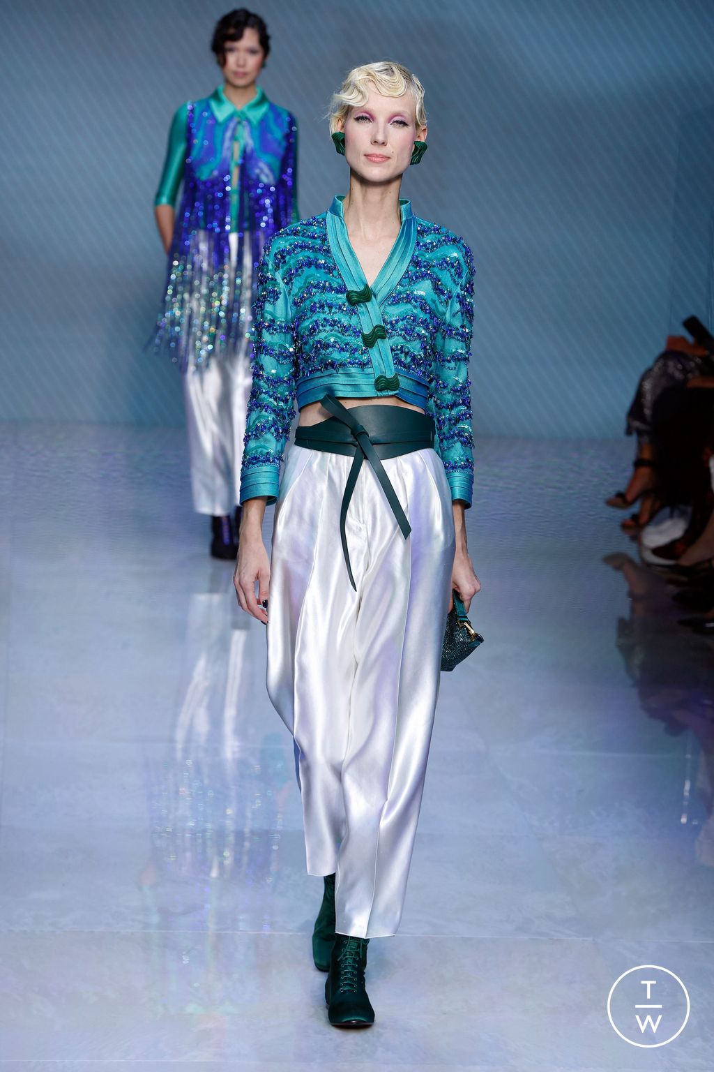 Fashion Week Milan Spring/Summer 2024 look 41 from the Giorgio Armani collection womenswear