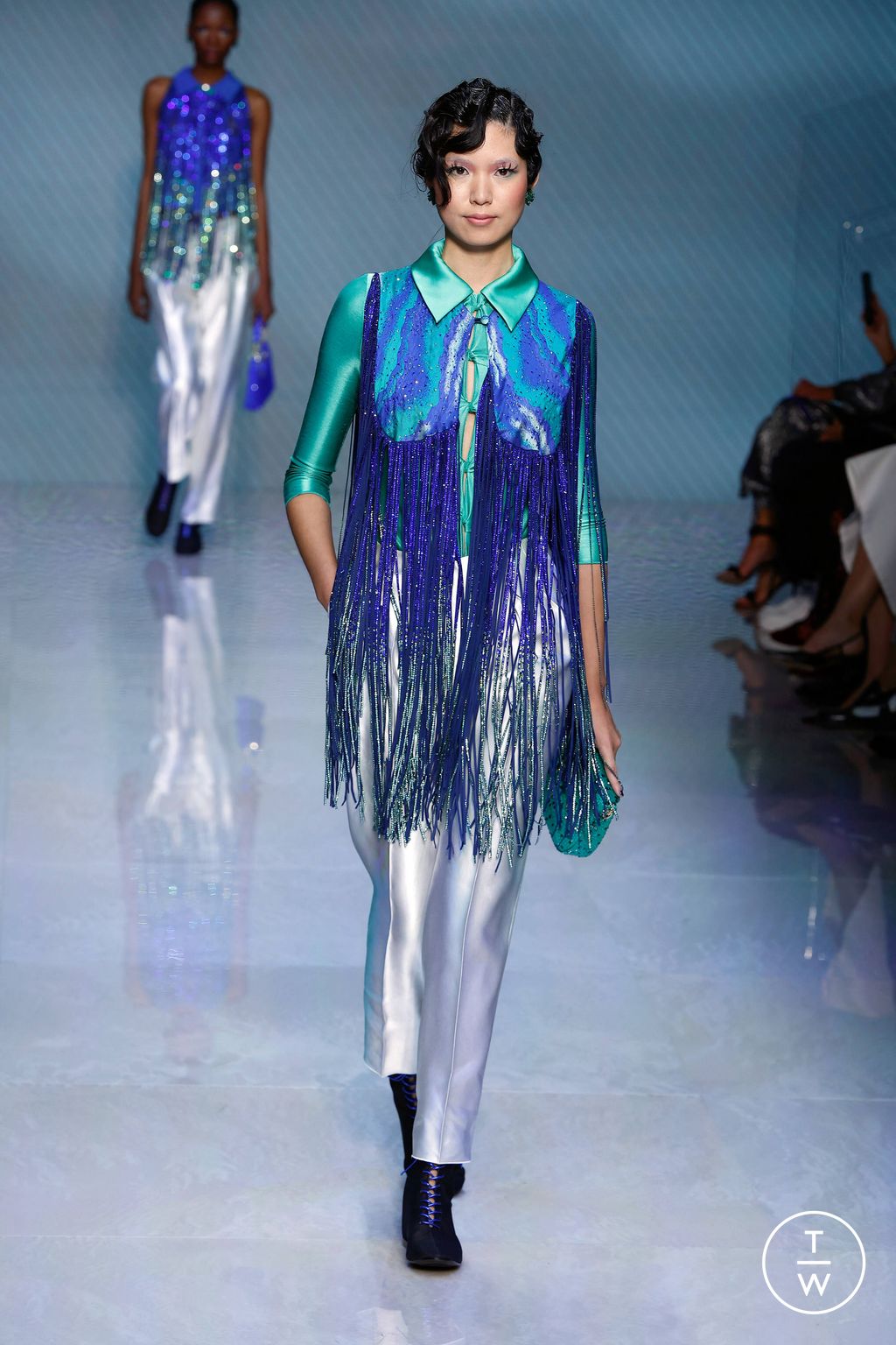 Fashion Week Milan Spring/Summer 2024 look 42 from the Giorgio Armani collection womenswear