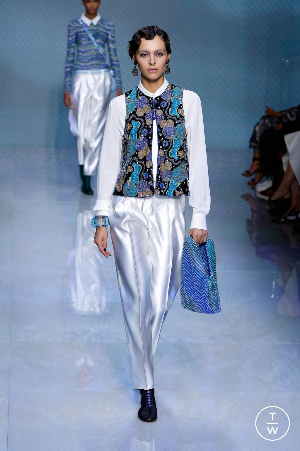 Fashion Week Milan Spring/Summer 2024 look 45 from the Giorgio Armani collection womenswear