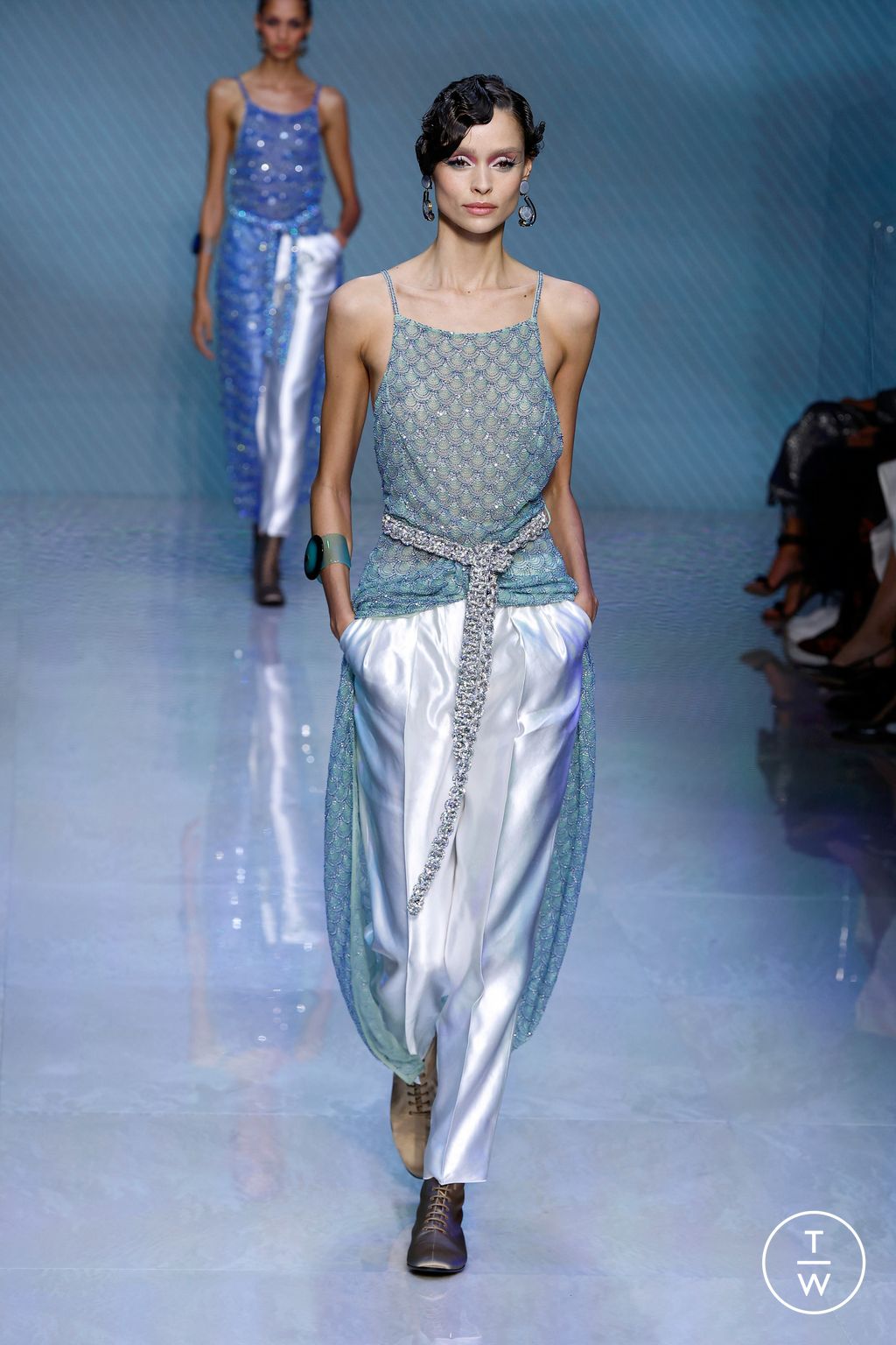 Fashion Week Milan Spring/Summer 2024 look 48 from the Giorgio Armani collection 女装