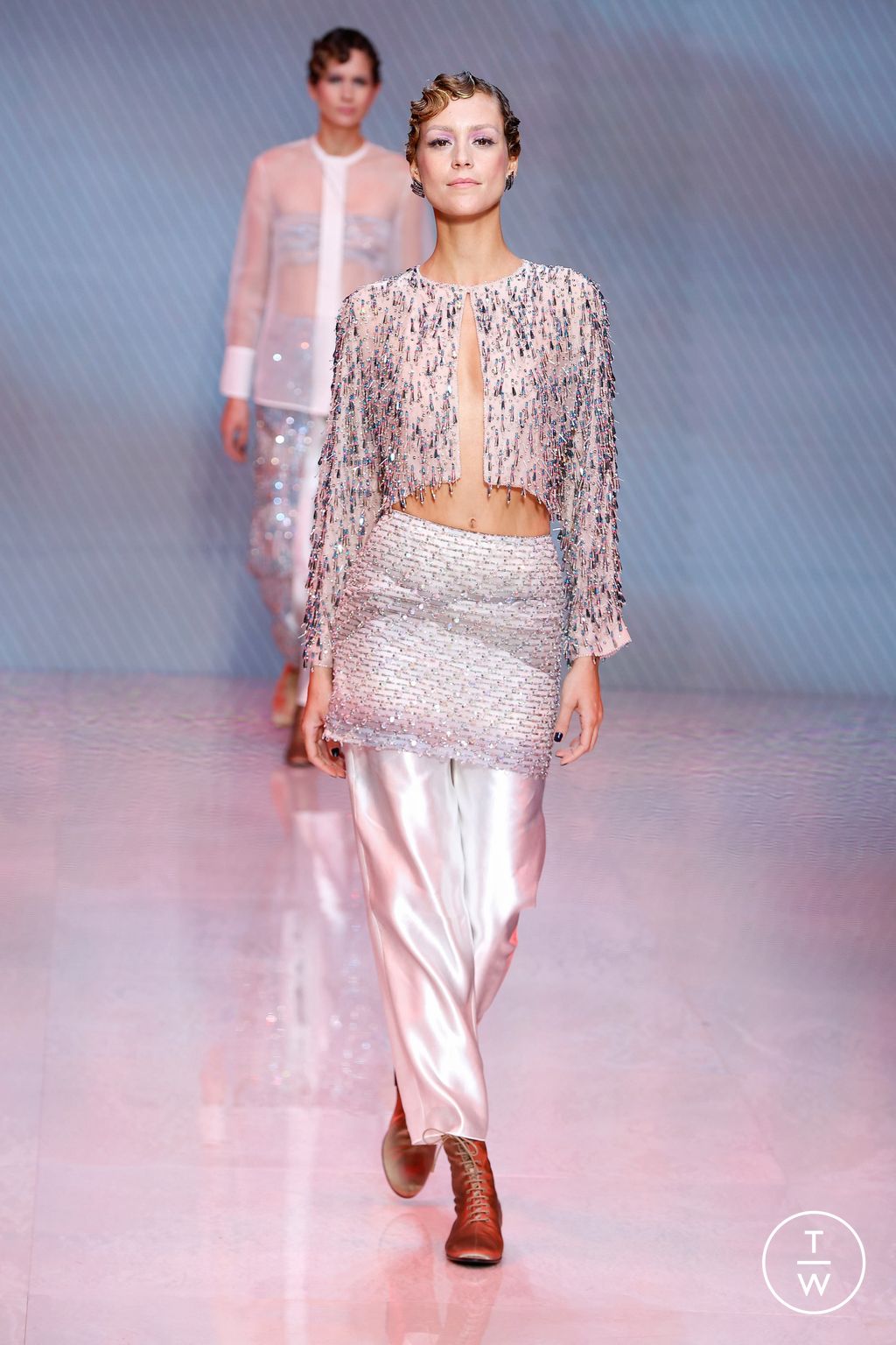 Fashion Week Milan Spring/Summer 2024 look 52 from the Giorgio Armani collection womenswear