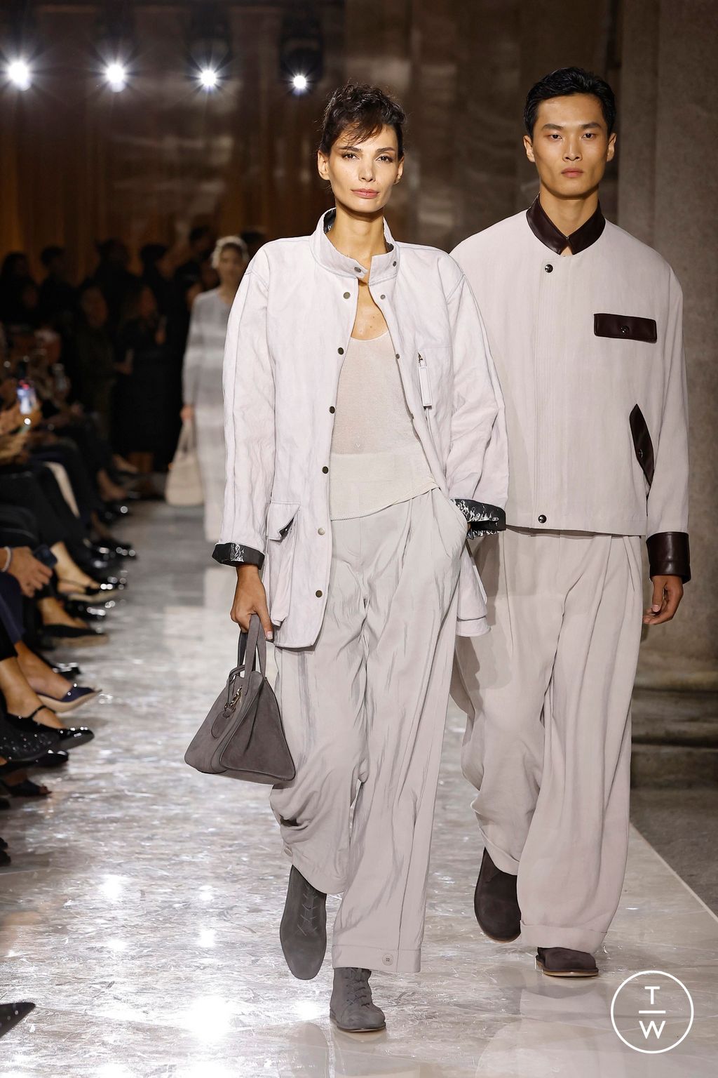 Fashion Week Milan Spring/Summer 2026 look 3 de la collection Giorgio Armani womenswear