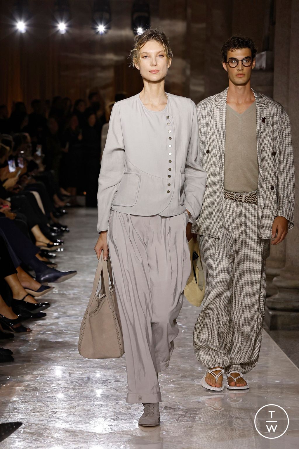 Fashion Week Milan Spring/Summer 2026 look 4 from the Giorgio Armani collection womenswear