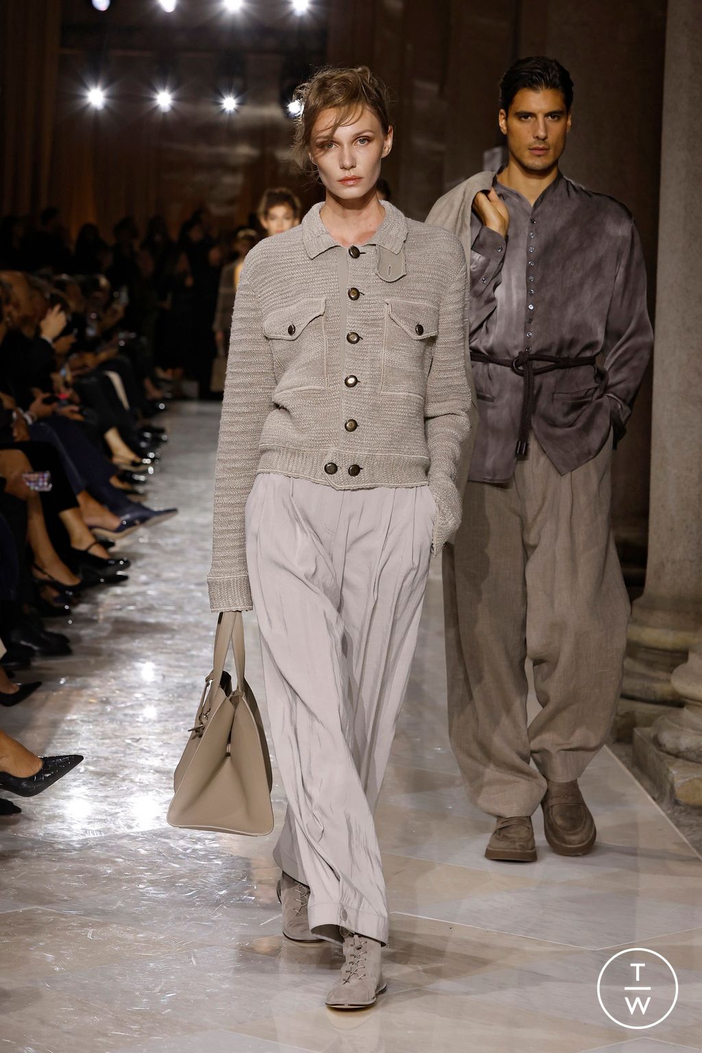 Fashion Week Milan Spring/Summer 2026 look 8 from the Giorgio Armani collection womenswear