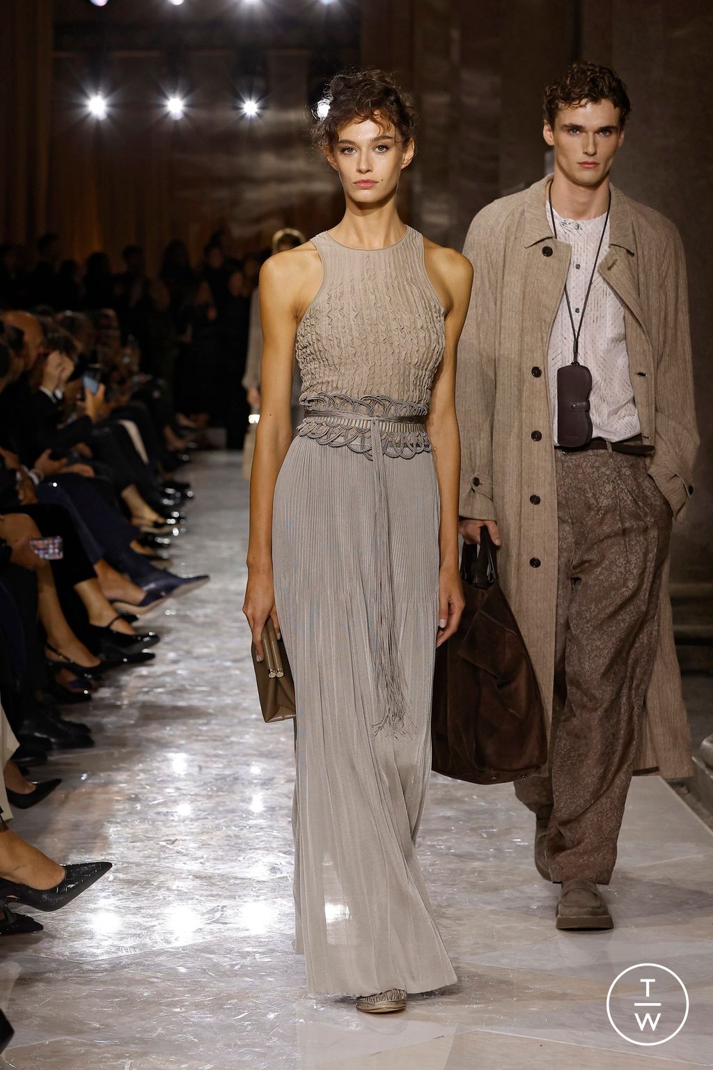 Fashion Week Milan Spring/Summer 2026 look 9 from the Giorgio Armani collection womenswear