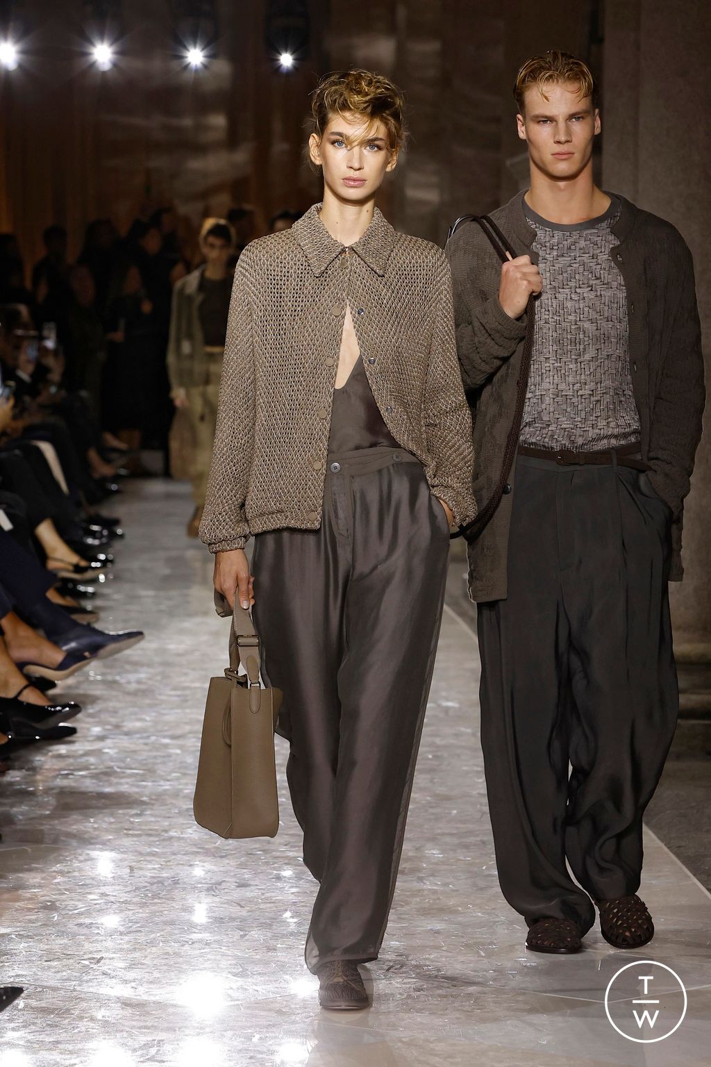 Fashion Week Milan Spring/Summer 2026 look 10 from the Giorgio Armani collection womenswear