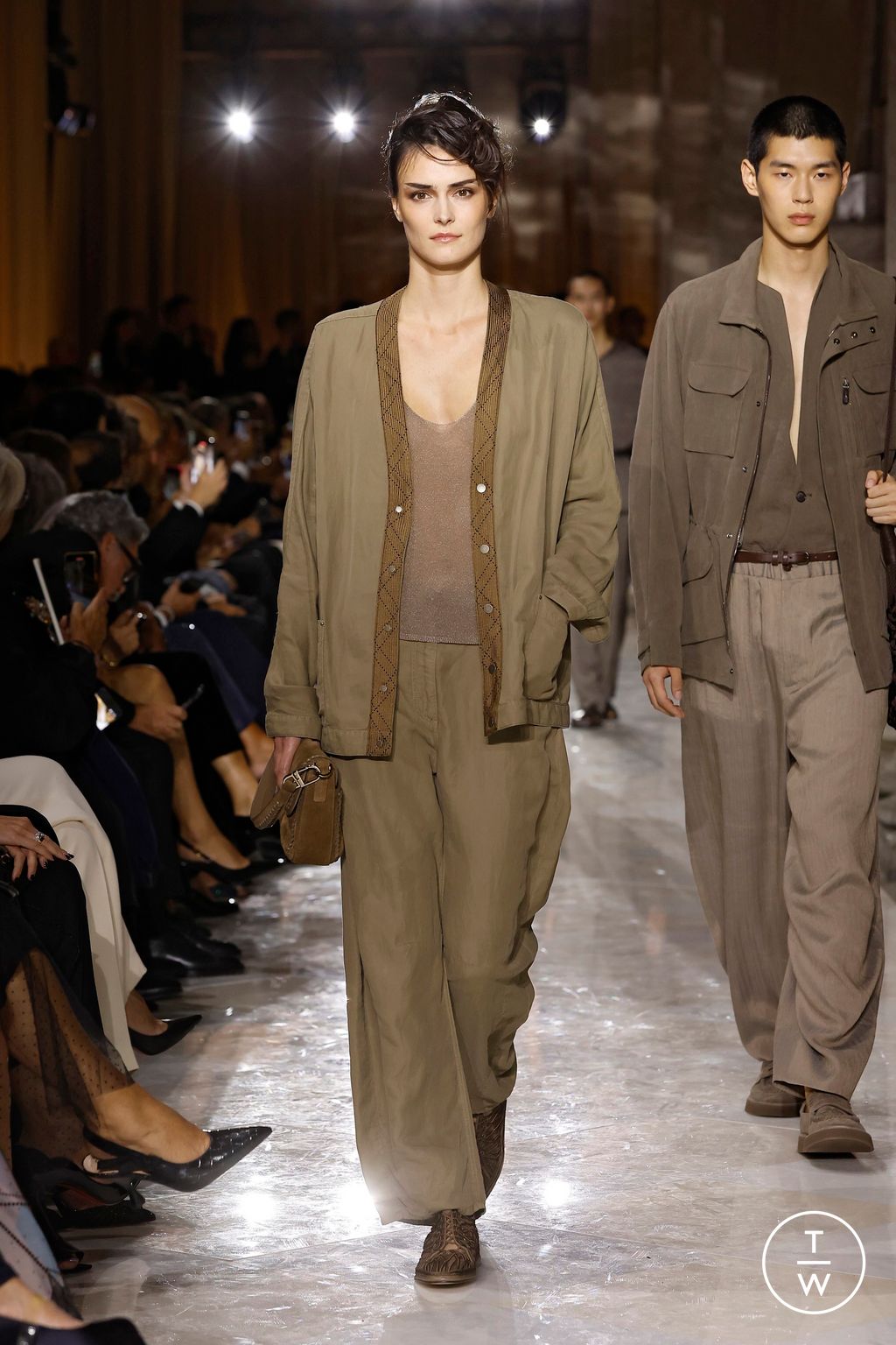 Fashion Week Milan Spring/Summer 2026 look 12 de la collection Giorgio Armani womenswear