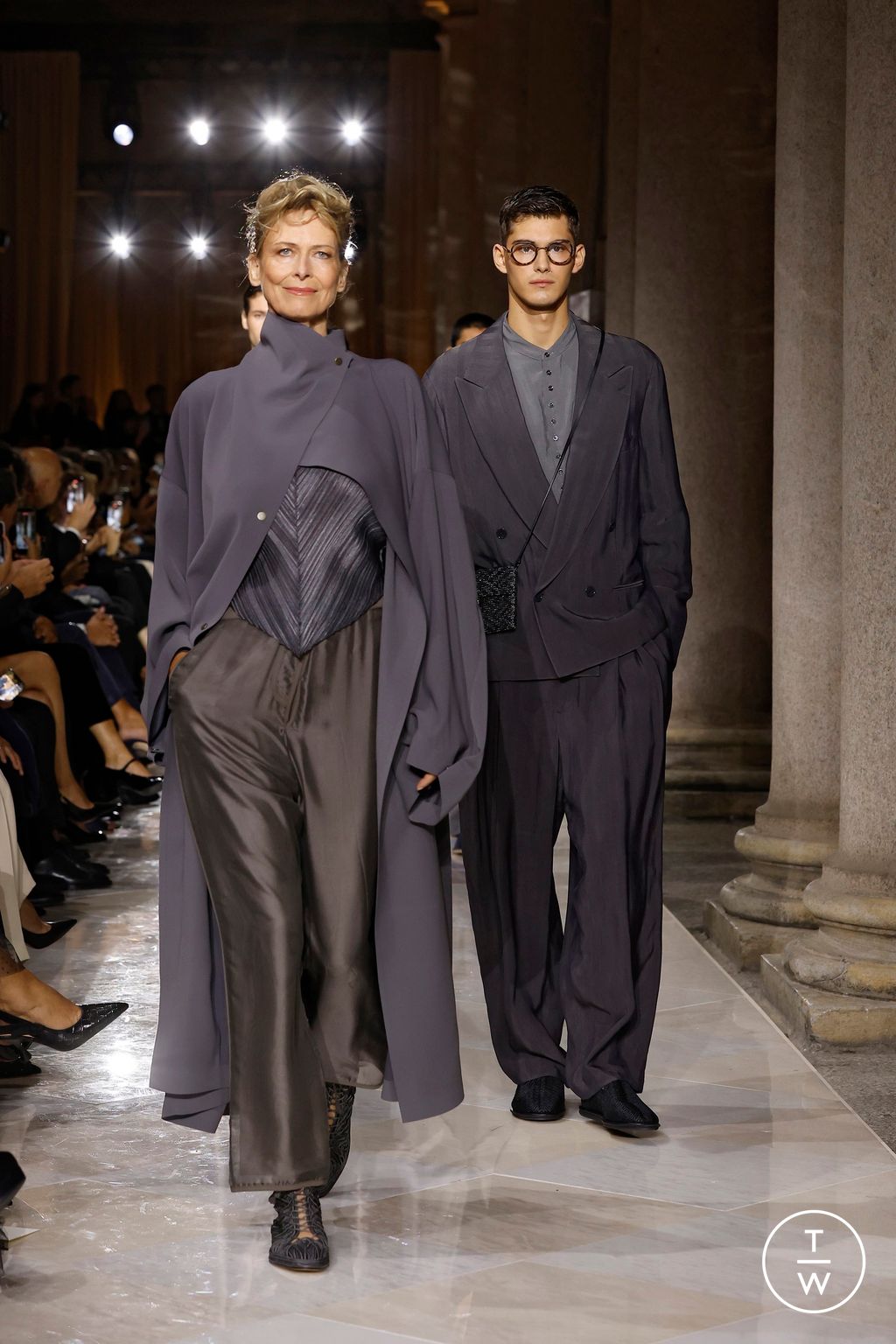 Fashion Week Milan Spring/Summer 2026 look 22 from the Giorgio Armani collection womenswear