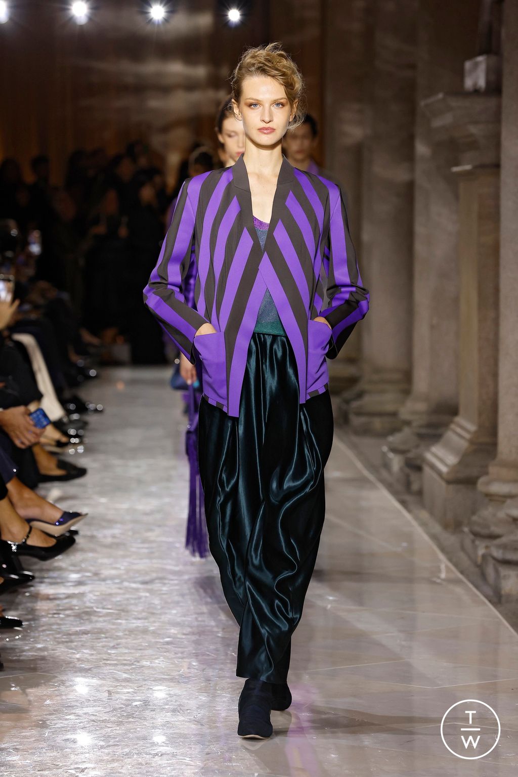 Fashion Week Milan Spring/Summer 2026 look 55 from the Giorgio Armani collection womenswear