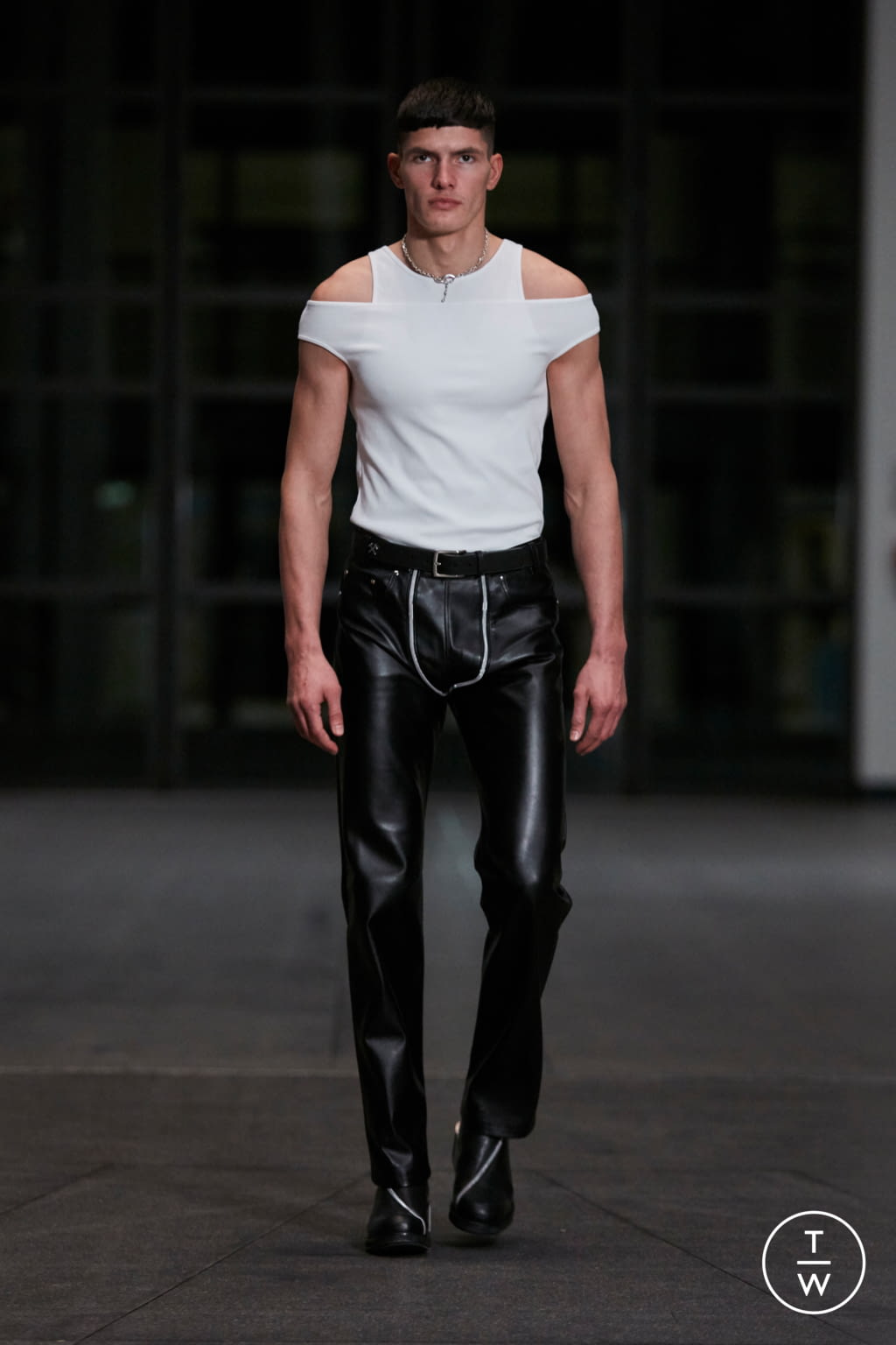 Fashion Week Paris Fall/Winter 2021 look 12 from the GmbH collection menswear