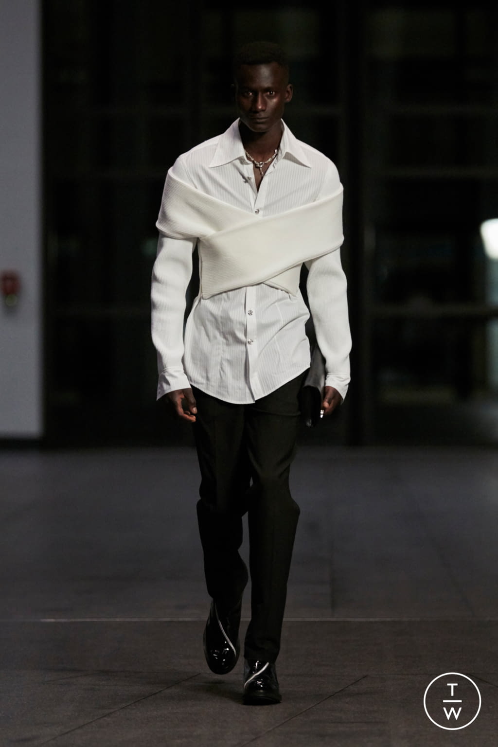 Fashion Week Paris Fall/Winter 2021 look 13 from the GmbH collection menswear
