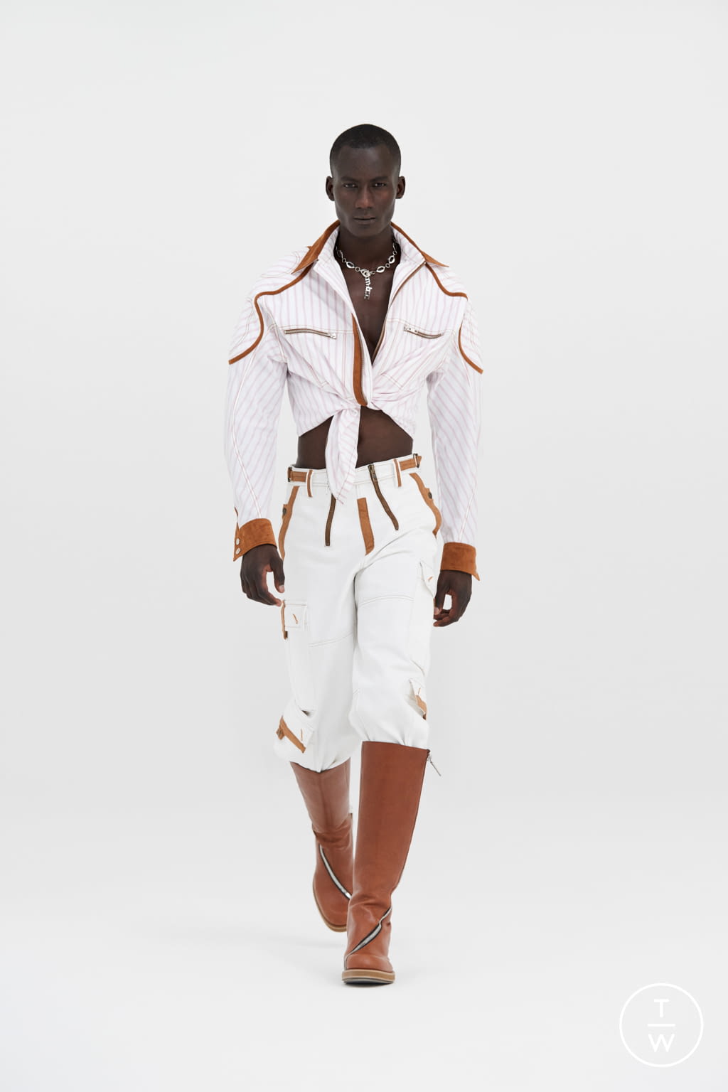 Fashion Week Paris Spring/Summer 2022 look 7 from the GmbH collection menswear