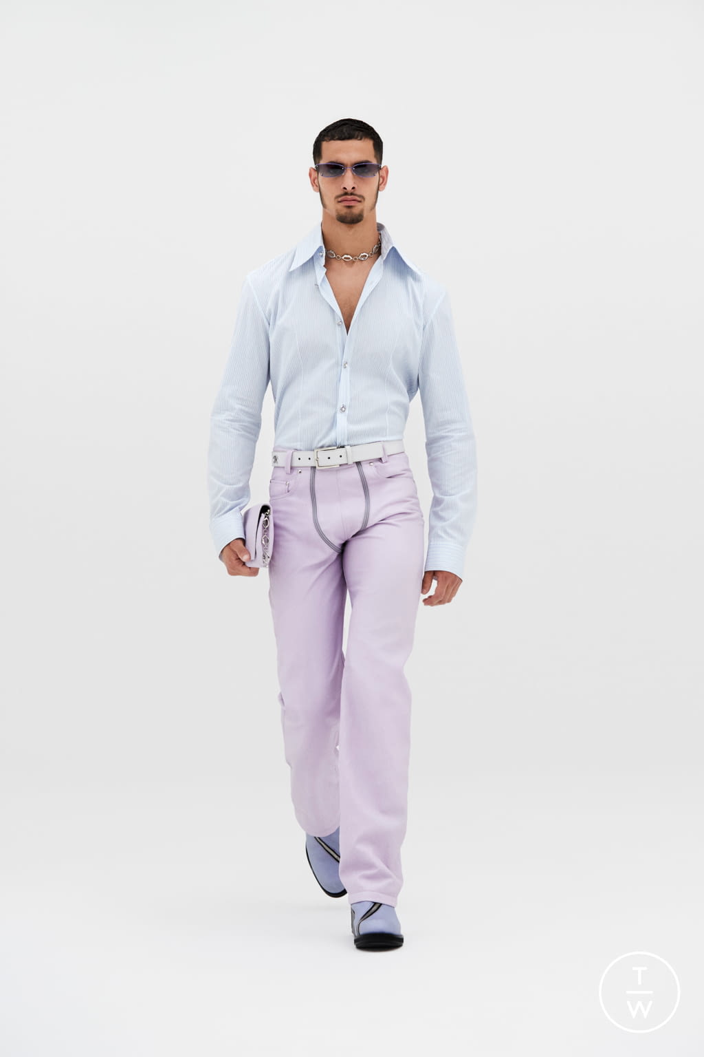 Fashion Week Paris Spring/Summer 2022 look 17 from the GmbH collection 男装