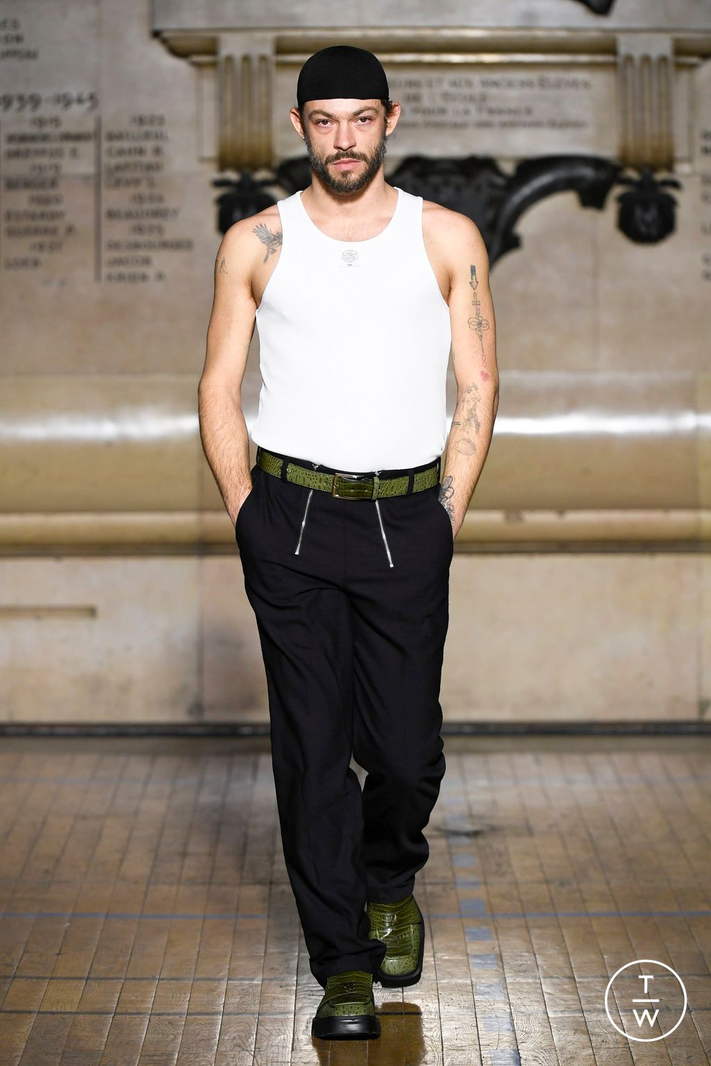 Fashion Week Paris Fall/Winter 2024 look 8 from the GmbH collection menswear