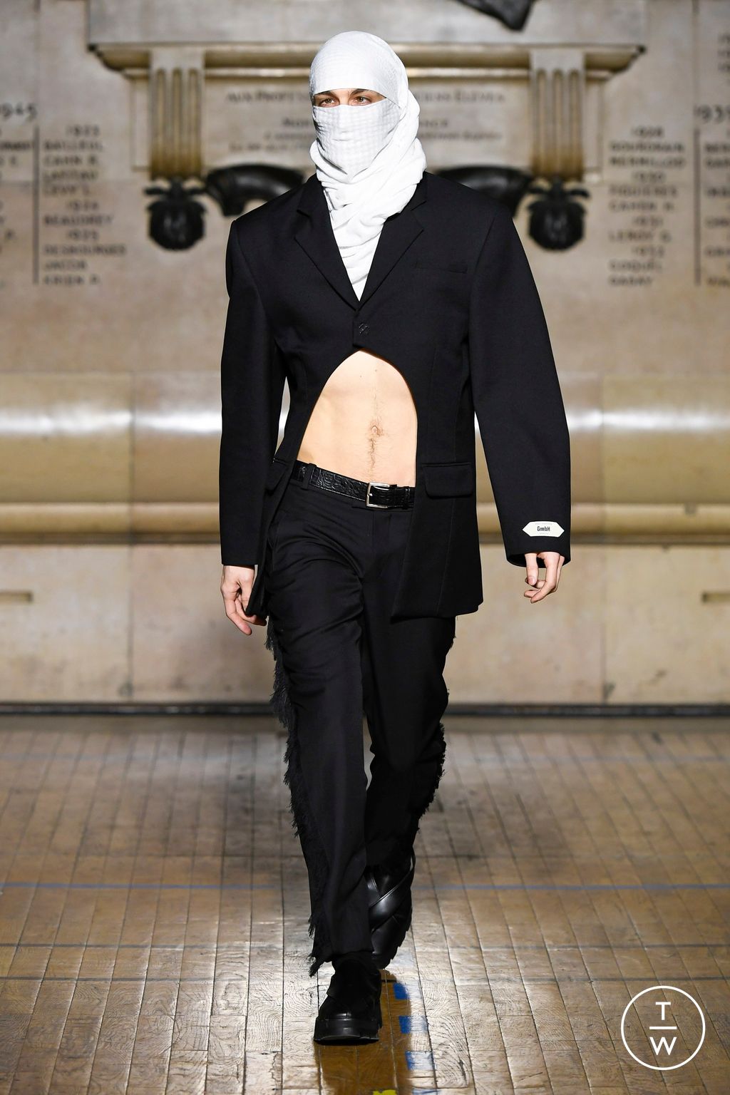 Fashion Week Paris Fall/Winter 2024 look 11 from the GmbH collection menswear