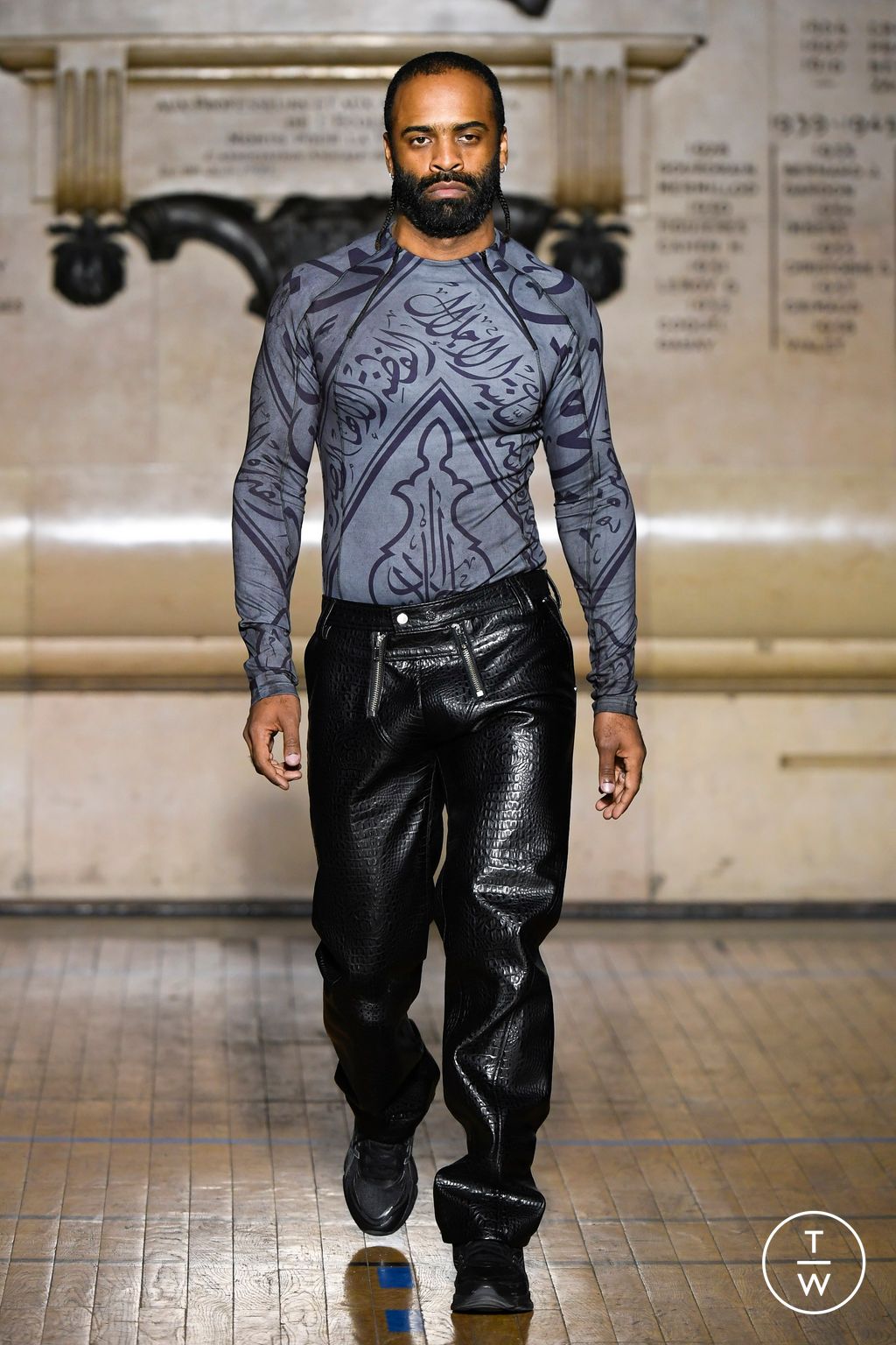Fashion Week Paris Fall/Winter 2024 look 21 from the GmbH collection menswear