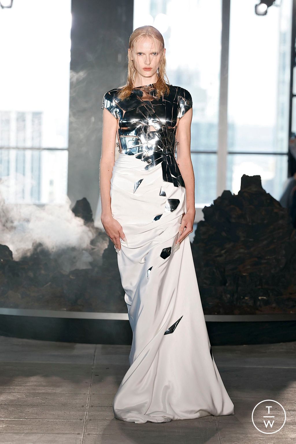 Fashion Week New York Spring-Summer 2025 look 1 from the Grace Ling collection womenswear
