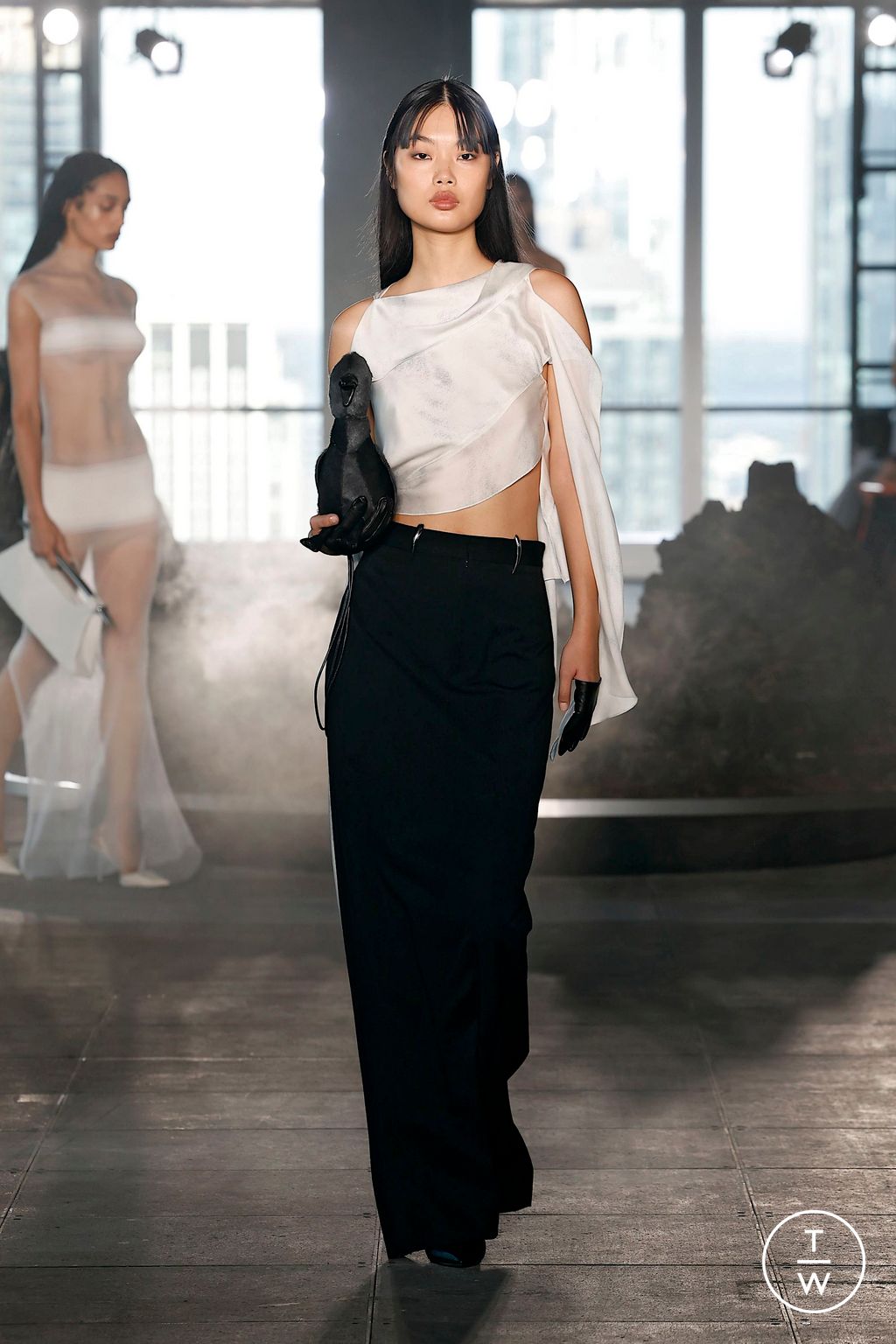 Fashion Week New York Spring-Summer 2025 look 12 from the Grace Ling collection womenswear