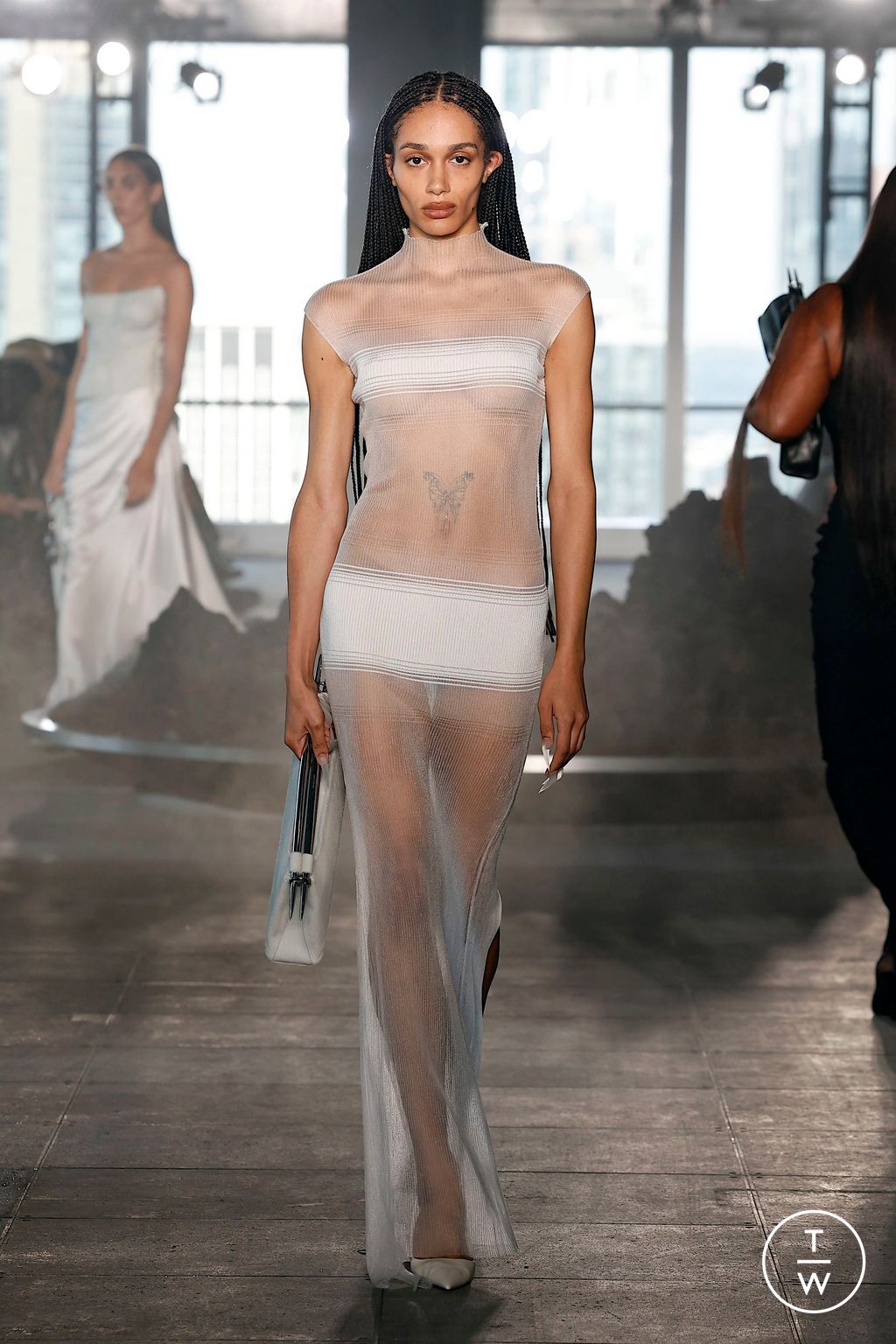 Fashion Week New York Spring/Summer 2025 look 13 from the Grace Ling collection 女装