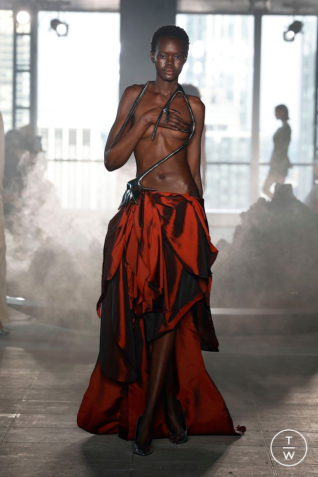 Fashion Week New York Spring/Summer 2025 look 23 from the Grace Ling collection 女装