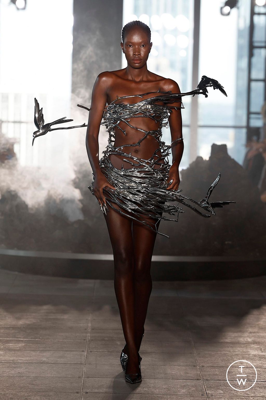 Fashion Week New York Spring-Summer 2025 look 34 from the Grace Ling collection womenswear