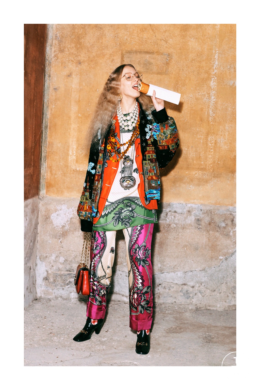 Fashion Week Milan Pre-Fall 2019 look 44 de la collection Gucci womenswear