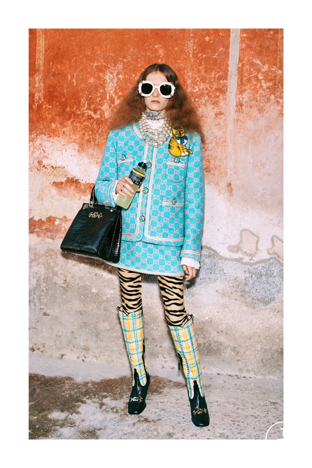 Fashion Week Milan Pre-Fall 2019 look 6 from the Gucci collection womenswear