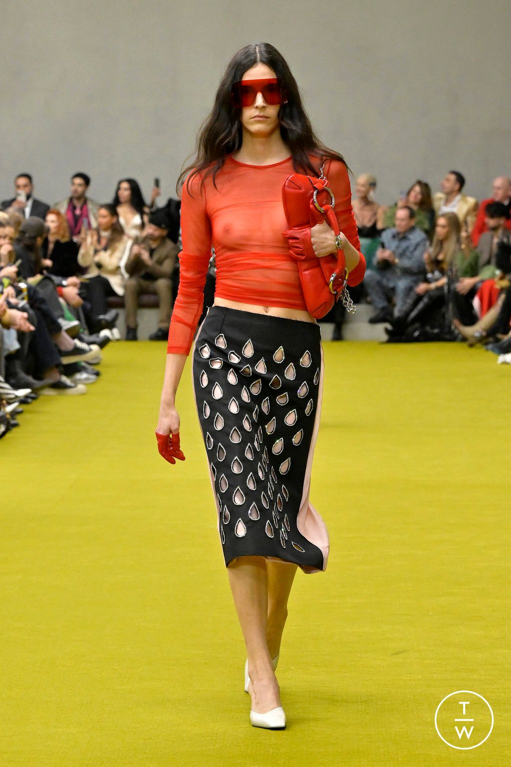 Fashion Week Milan Fall/Winter 2023 look 4 de la collection Gucci womenswear