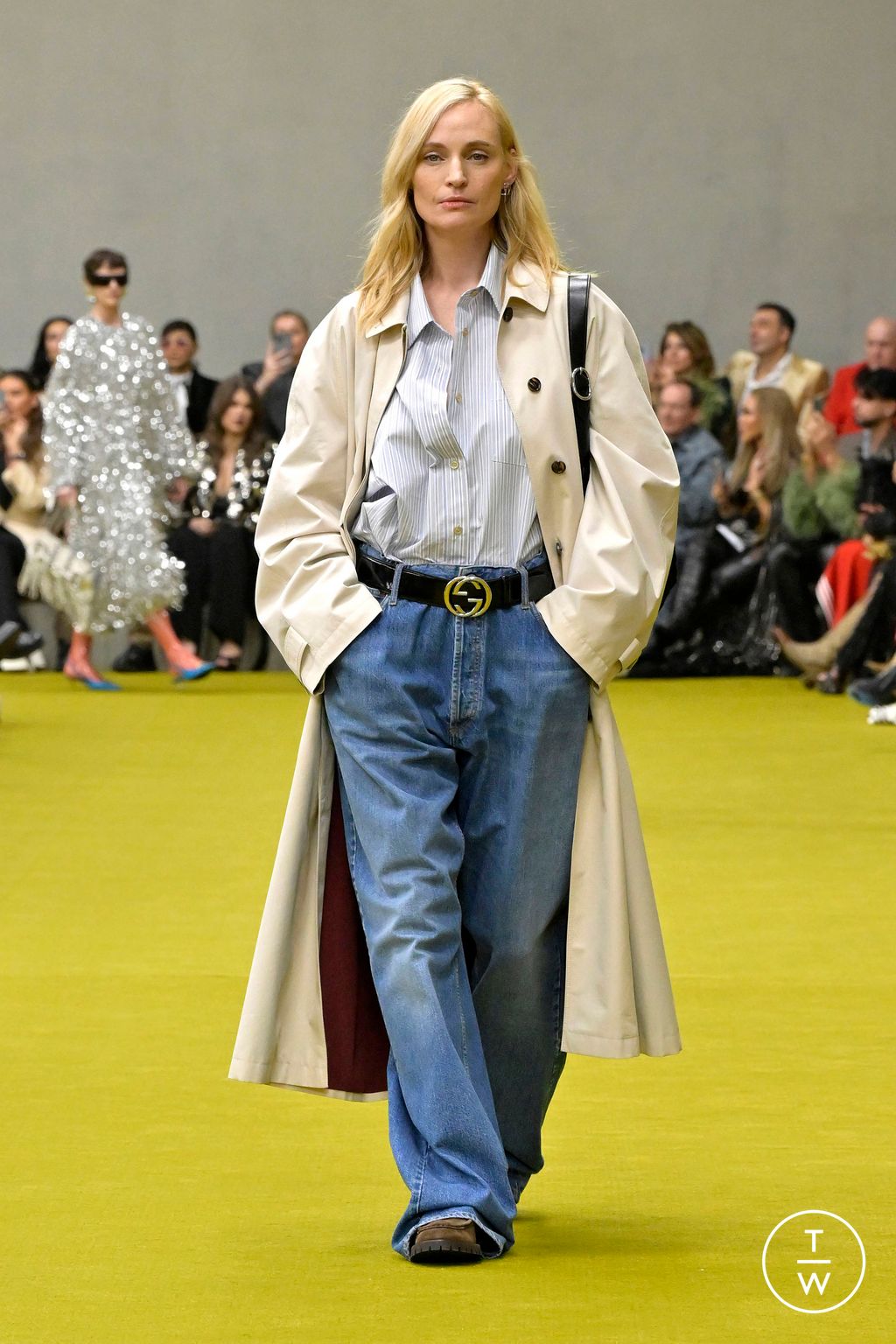 Fashion Week Milan Fall/Winter 2023 look 11 de la collection Gucci womenswear